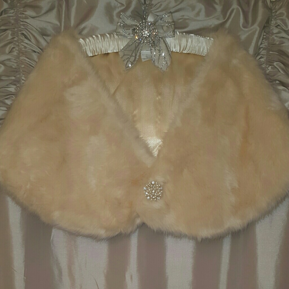 Faux Fur Mink Shaw Shrug